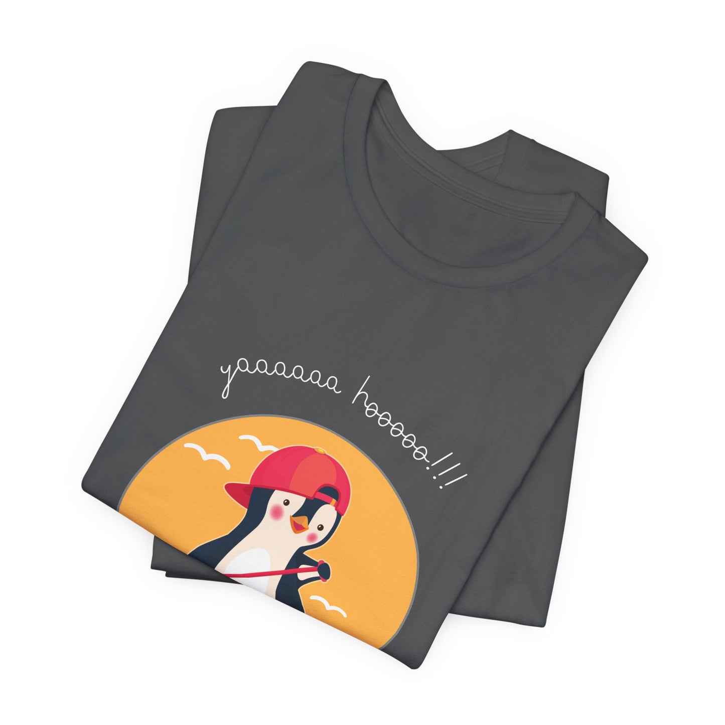 Cute Penguin Surfing Tee, Unisex