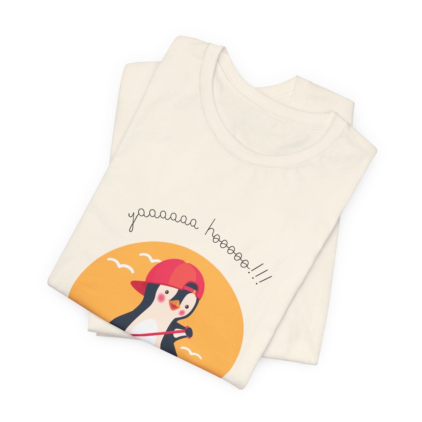 Cute Penguin Surfing Tee, Unisex