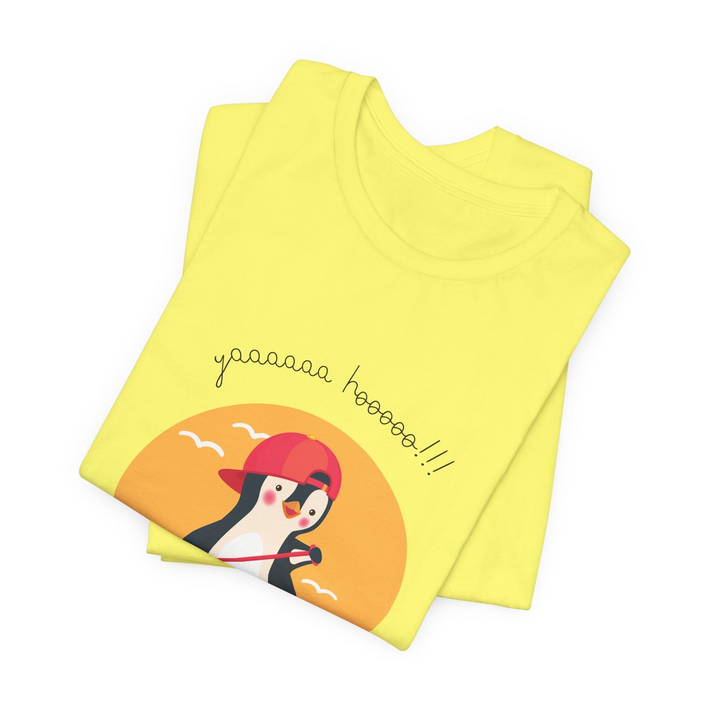 Cute Penguin Surfing Tee, Unisex