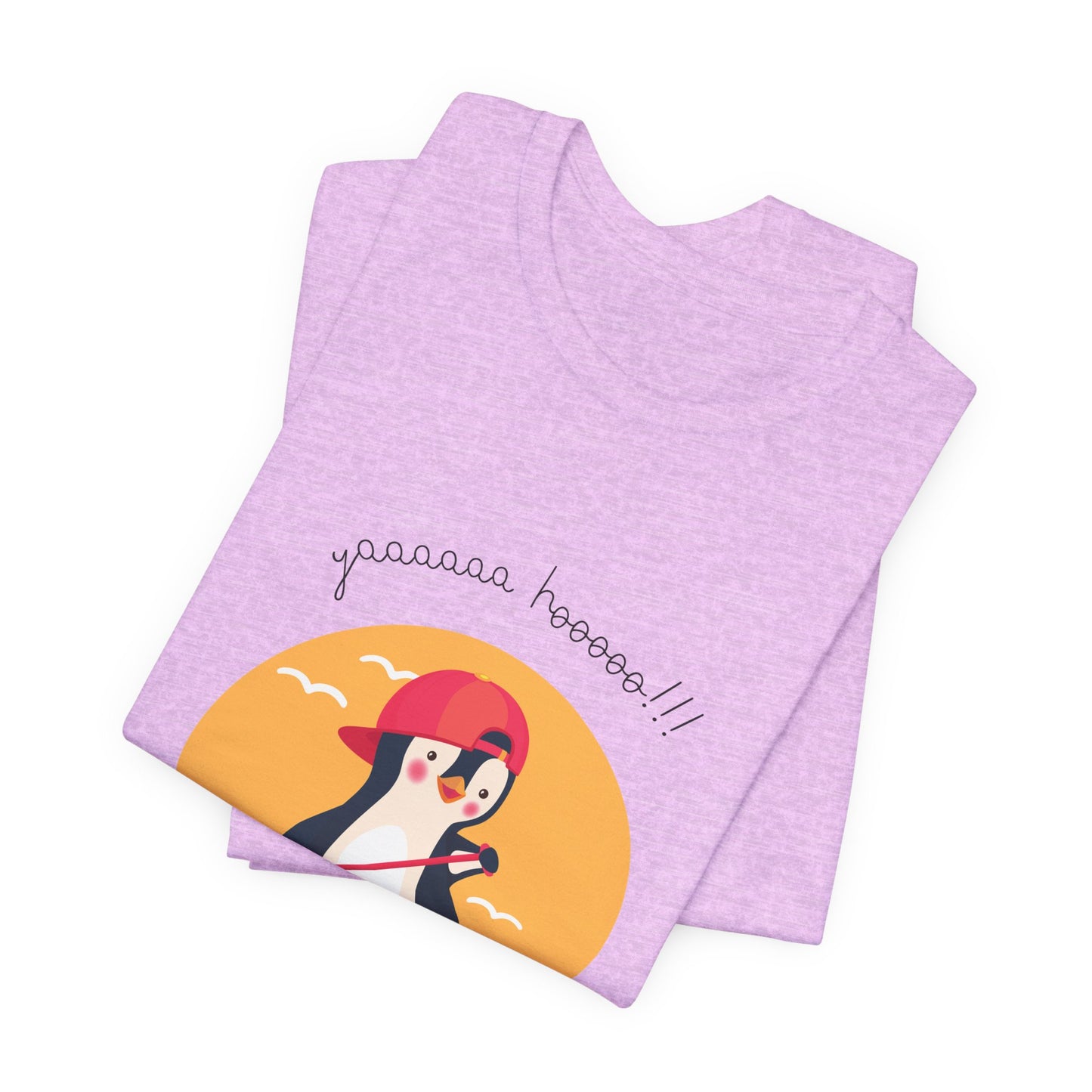 Cute Penguin Surfing Tee, Unisex