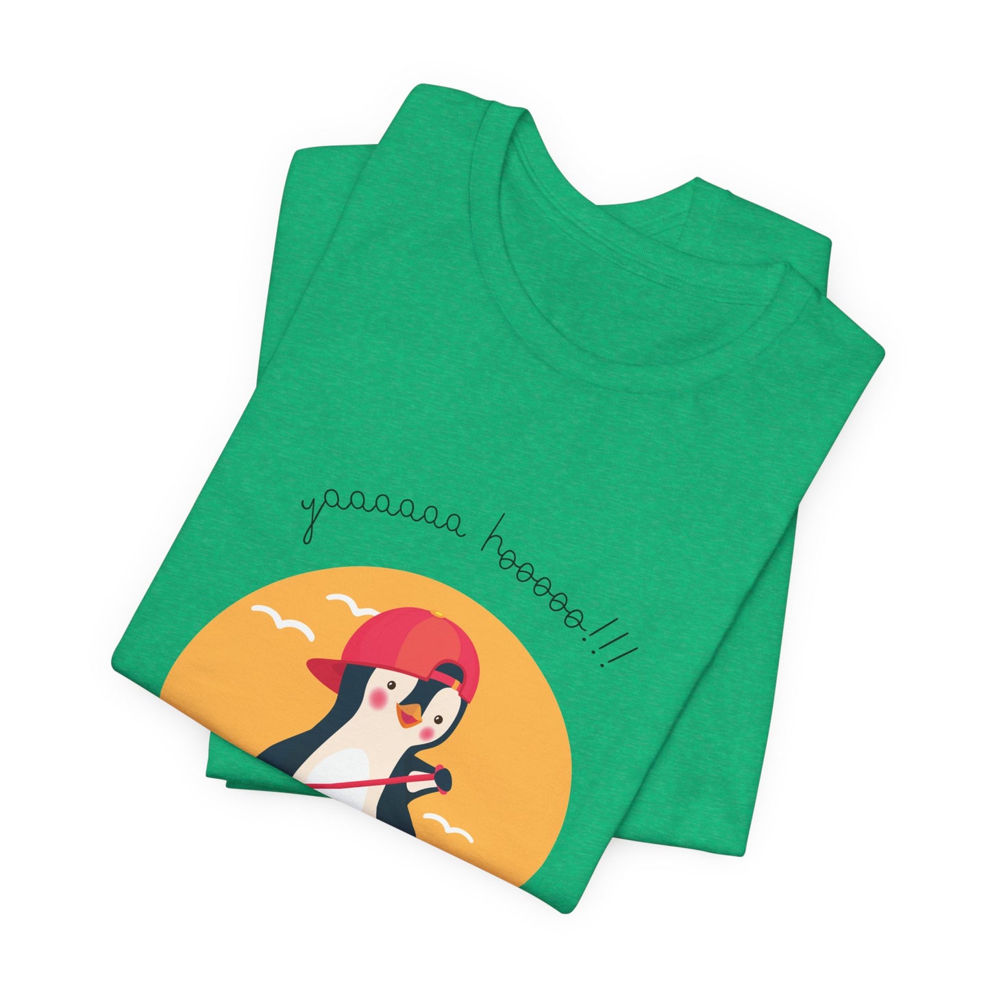 Cute Penguin Surfing Tee, Unisex
